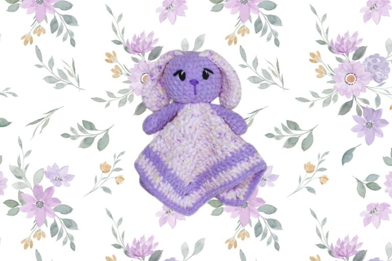 handmade baby shower gift crochet bunny lovey