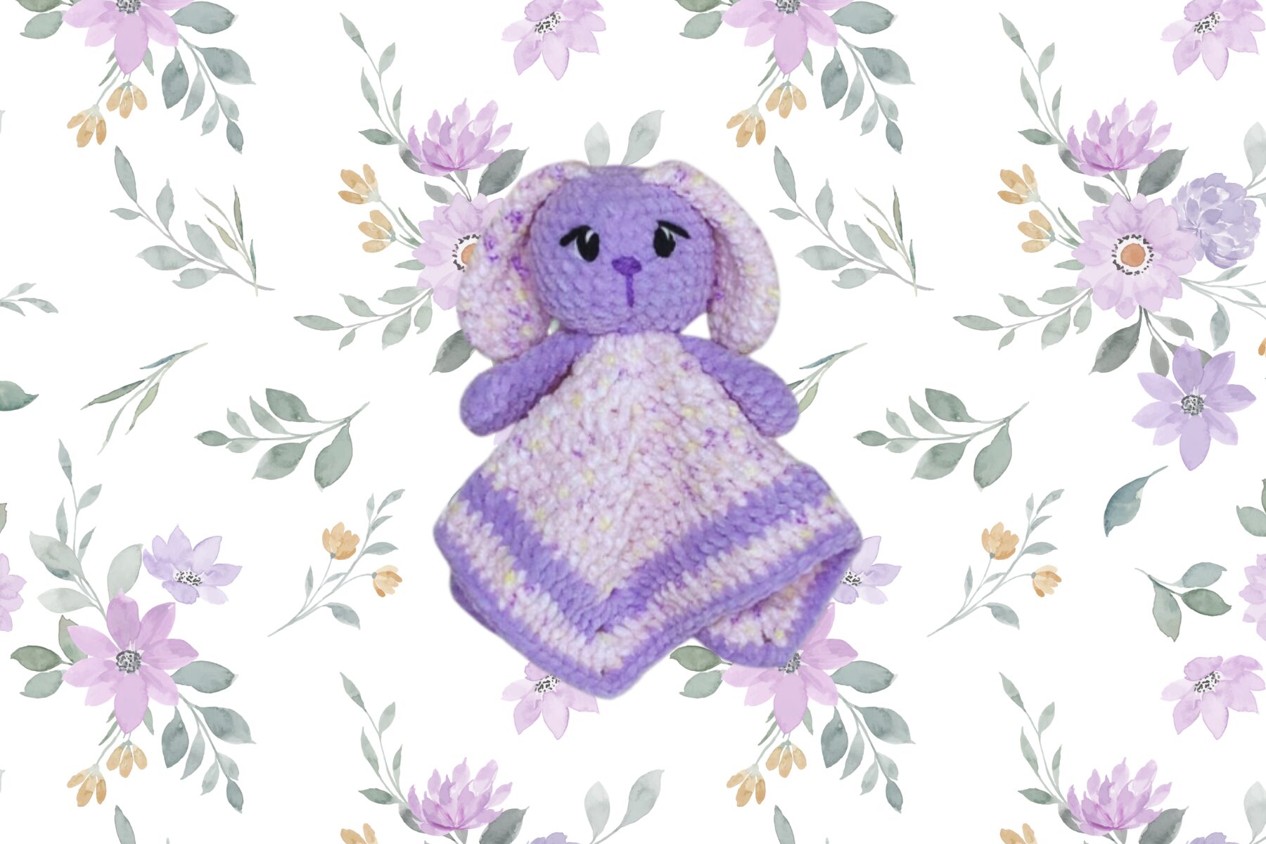 handmade baby shower gift crochet bunny lovey