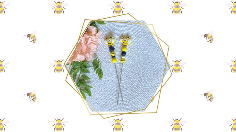 amigurumi sticks diy with bees